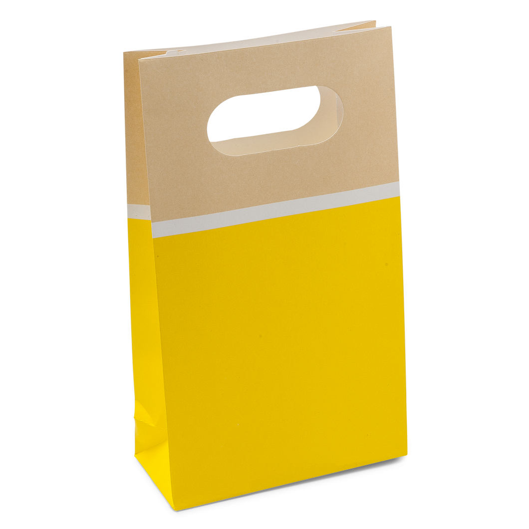 Sachet en Papier Kraft Jaune