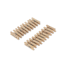 Charger l&#39;image dans la galerie, 20 mini pinces en Bois Naturel
