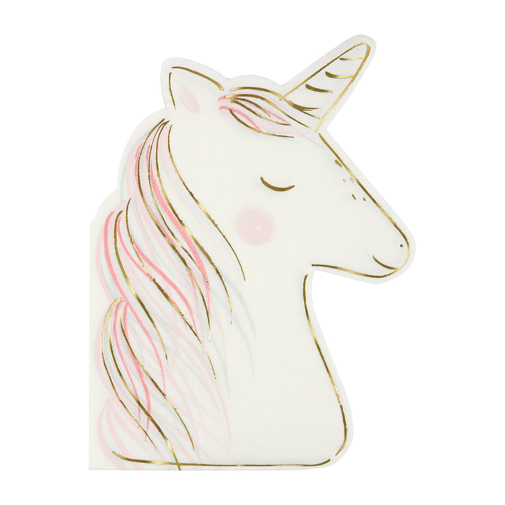 16 Serviettes Licorne en papier