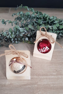 Boule de Noël personnalisée