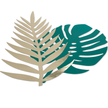 Charger l&#39;image dans la galerie, Feuille type tropical Vert et Or
