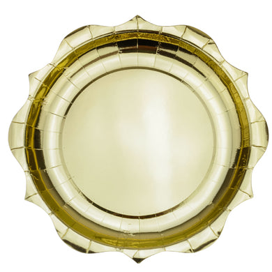 Assiettes Or Métallisé