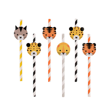 Pailles en Papier Mini-Félins